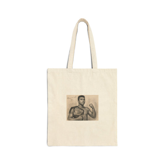 Muhammad Ali Cotton Canvas Tote Bag