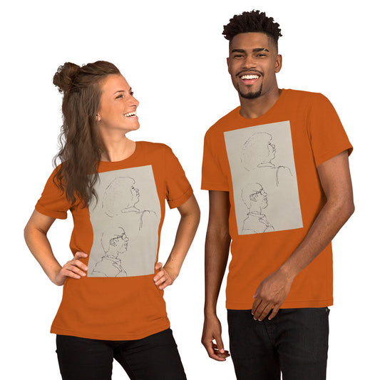 2 Contour Faces Unisex t-shirt