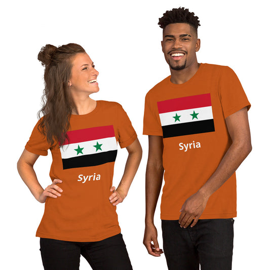 Syria flag Unisex t-shirt