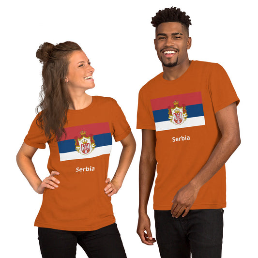 Serbia flag Unisex t-shirt