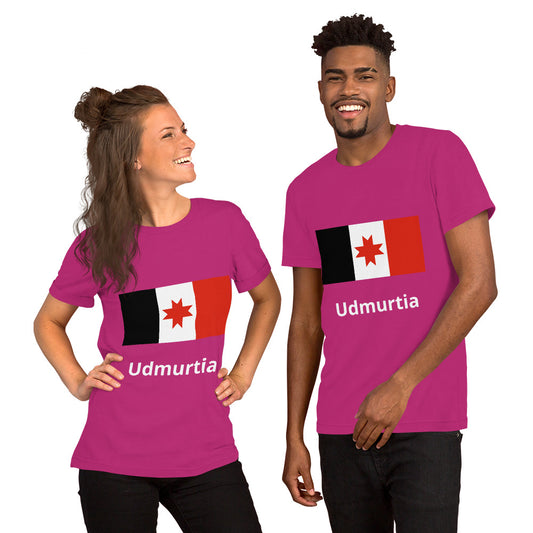 Udmurtia flag Unisex t-shirt