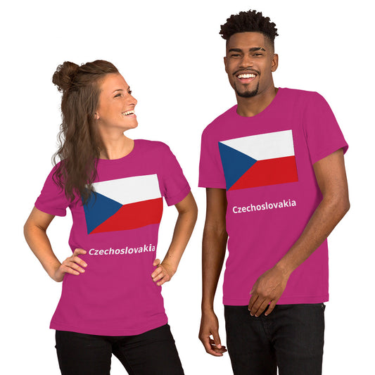 Czechoslovakia flag Unisex t-shirt