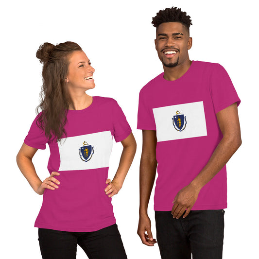 Massachusetts flag Unisex t-shirt