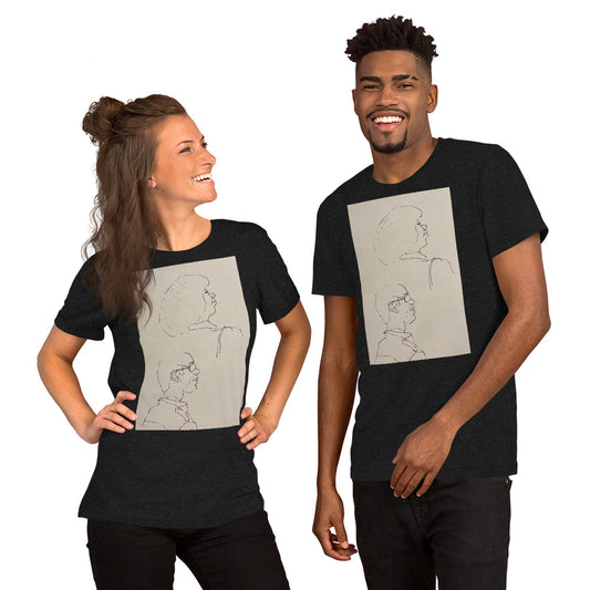 2 Contour Faces Unisex t-shirt
