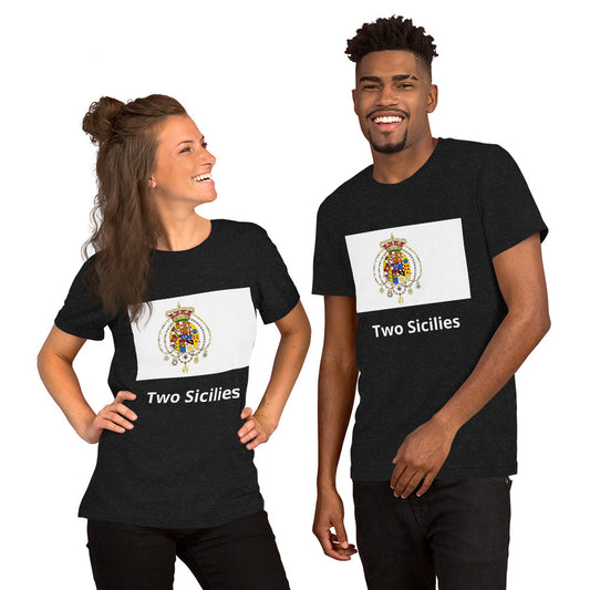 Two Sicilies flag Unisex t-shirt