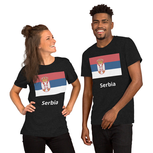 Serbia flag Unisex t-shirt