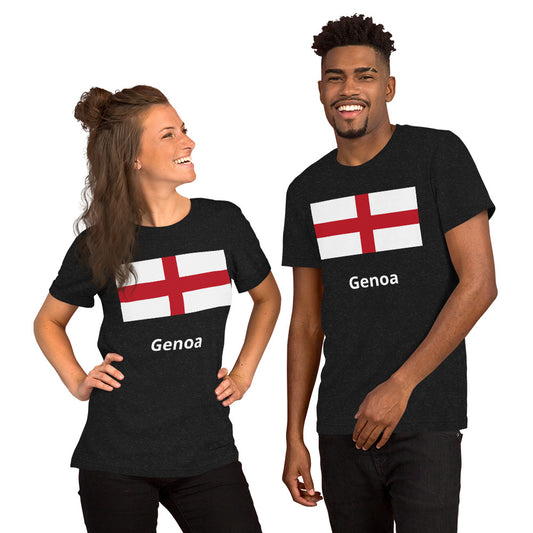 Genoa flag Unisex t-shirt