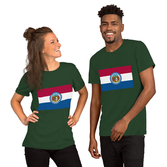Missouri flag Unisex t-shirt