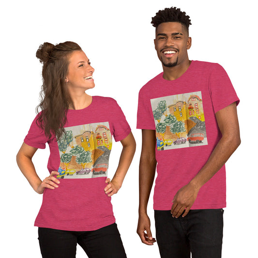 Neighborhood Watercolor Unisex t-shirt
