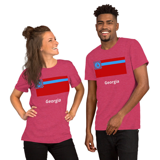 Georgia flag Unisex t-shirt
