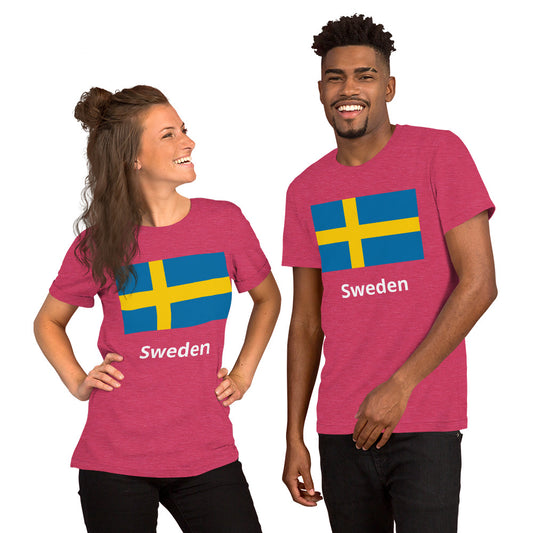 Sweden flag Unisex t-shirt