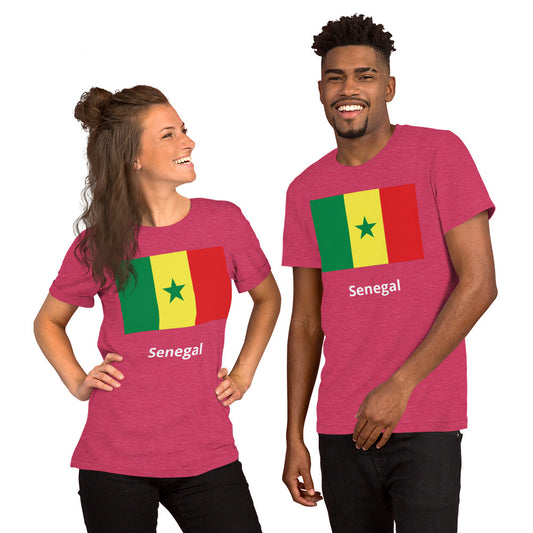Senegal flag Unisex t-shirt