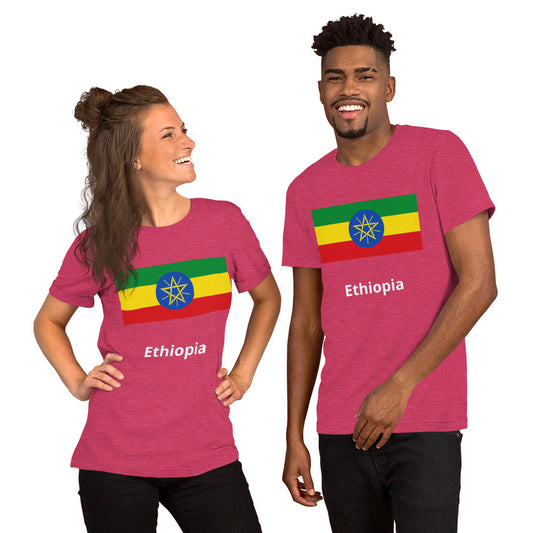 Ethiopia flag Unisex t-shirt