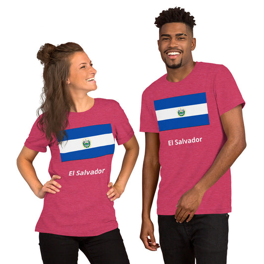 El Salvador flag Unisex t-shirt