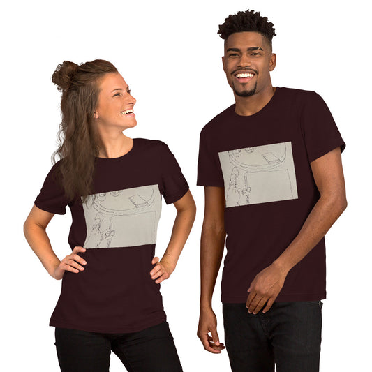 Minimalist Table Drawing Unisex t-shirt
