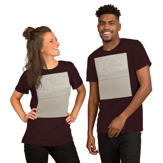 Minimalist Ocean & Clouds Unisex t-shirt