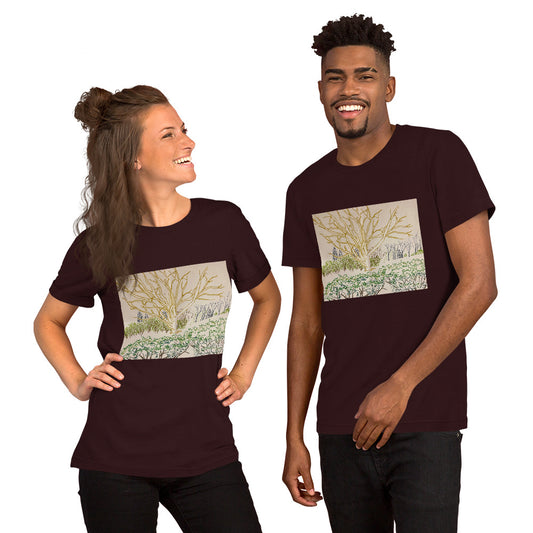 Tree and Bushes Unisex t-shirt
