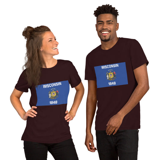 Wisconsin flag Unisex t-shirt