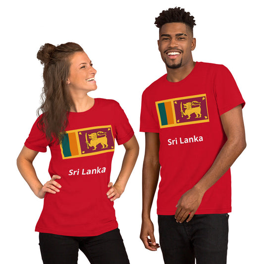 Sri Lanka flag Unisex t-shirt