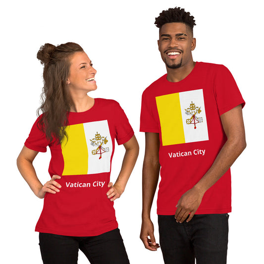 Vatican City flag Unisex t-shirt