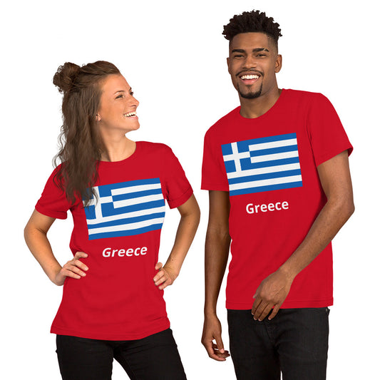 Greece flag Unisex t-shirt