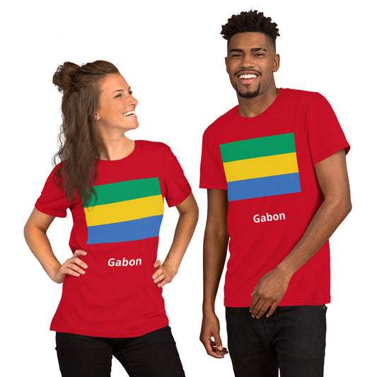Gabon flag Unisex t-shirt