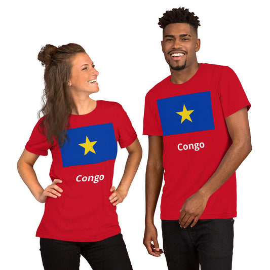 Congo flag Unisex t-shirt