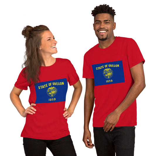 Oregon flag Unisex t-shirt