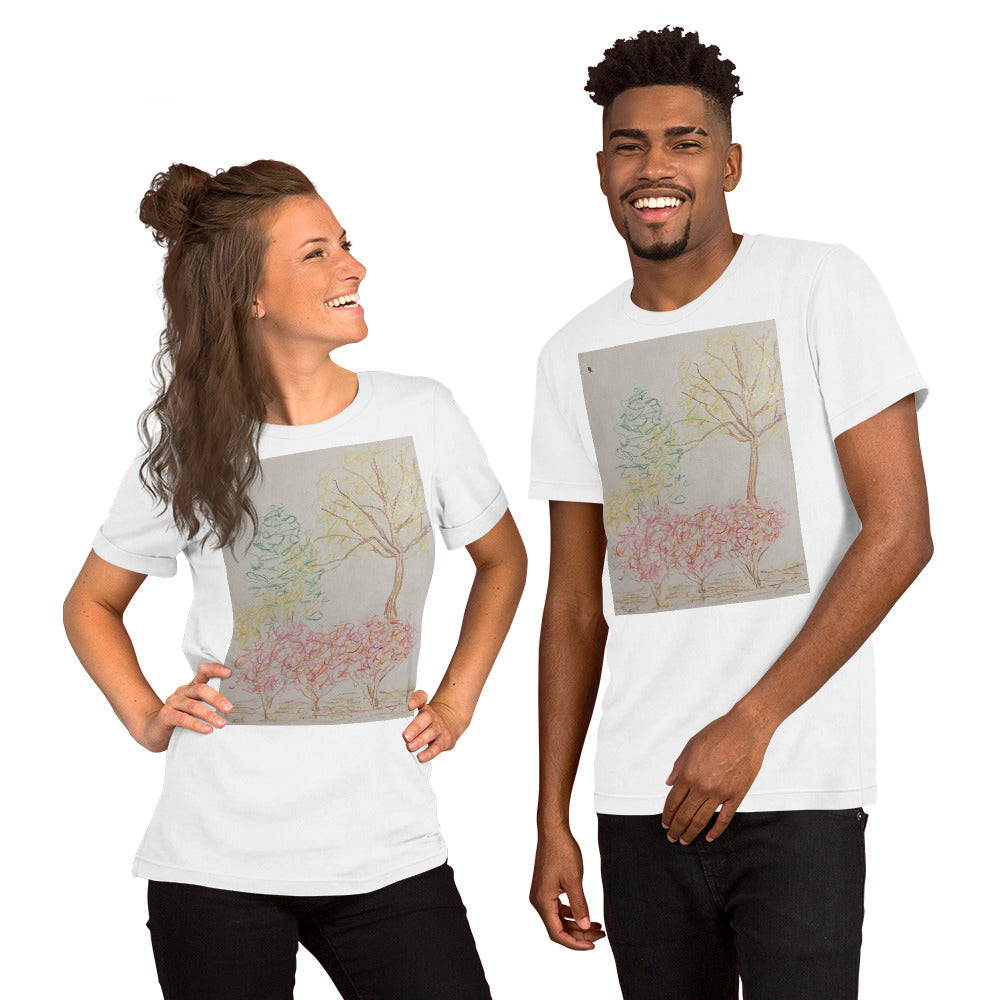 Color Pencil Trees Unisex t-shirt