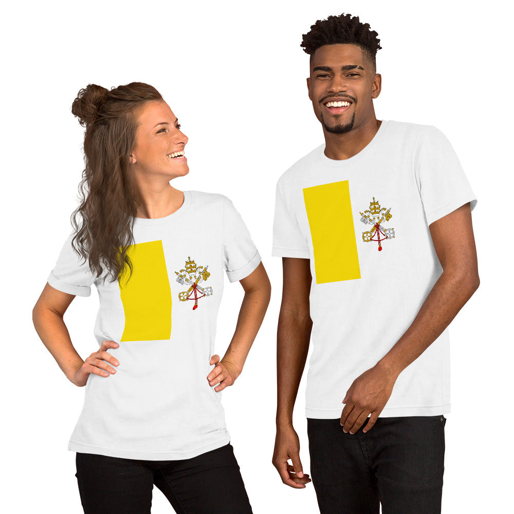 Vatican City flag Unisex t-shirt