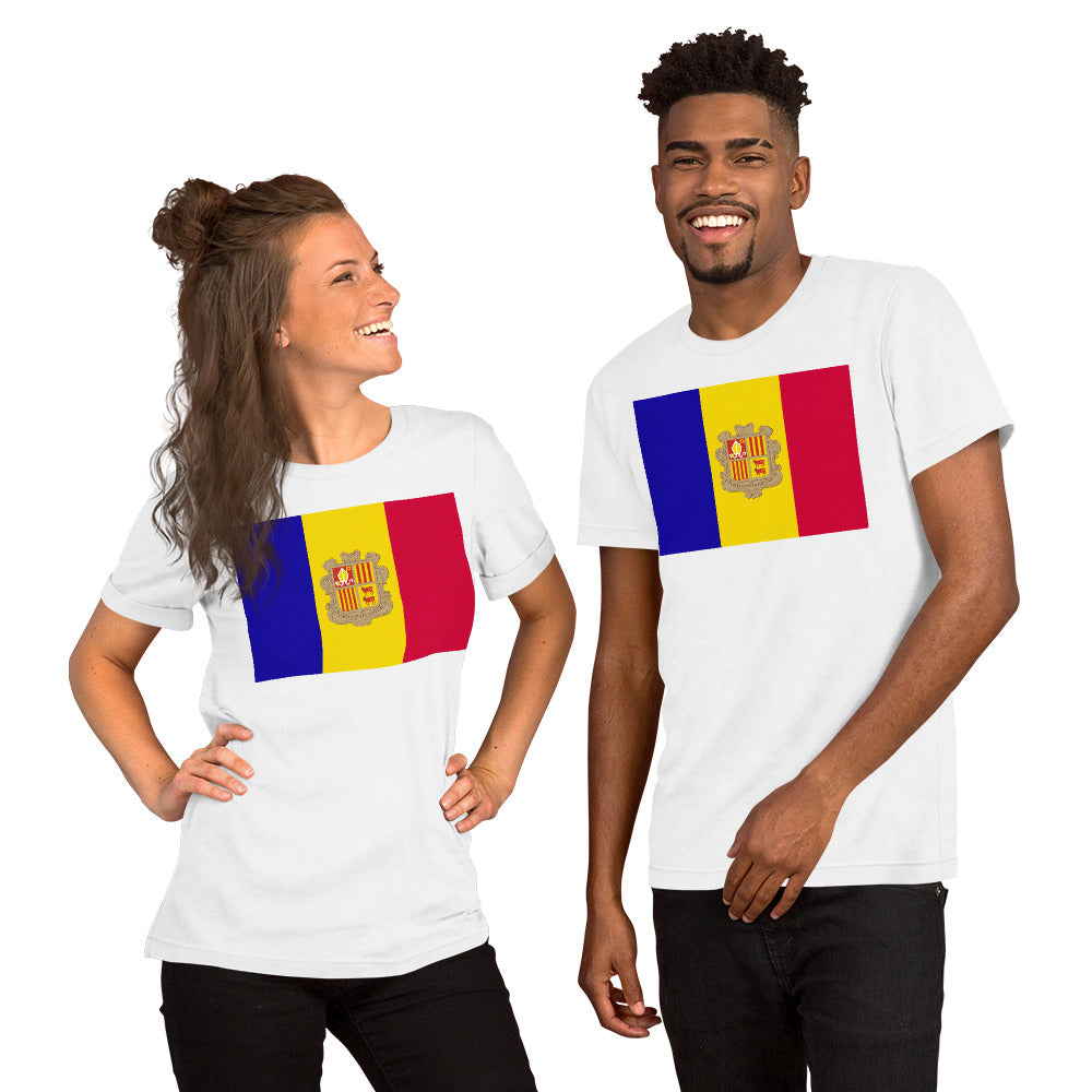 Andorra flag Unisex t-shirt