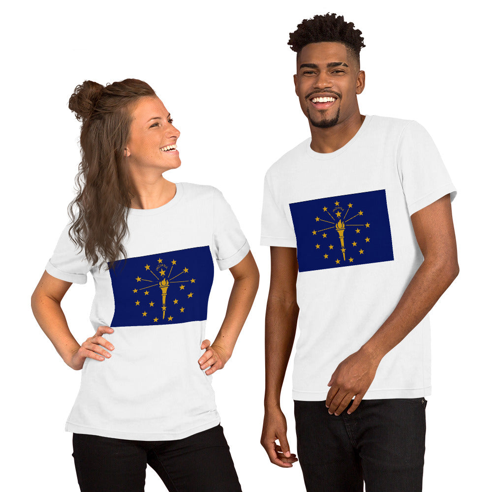 Indiana flag Unisex t-shirt