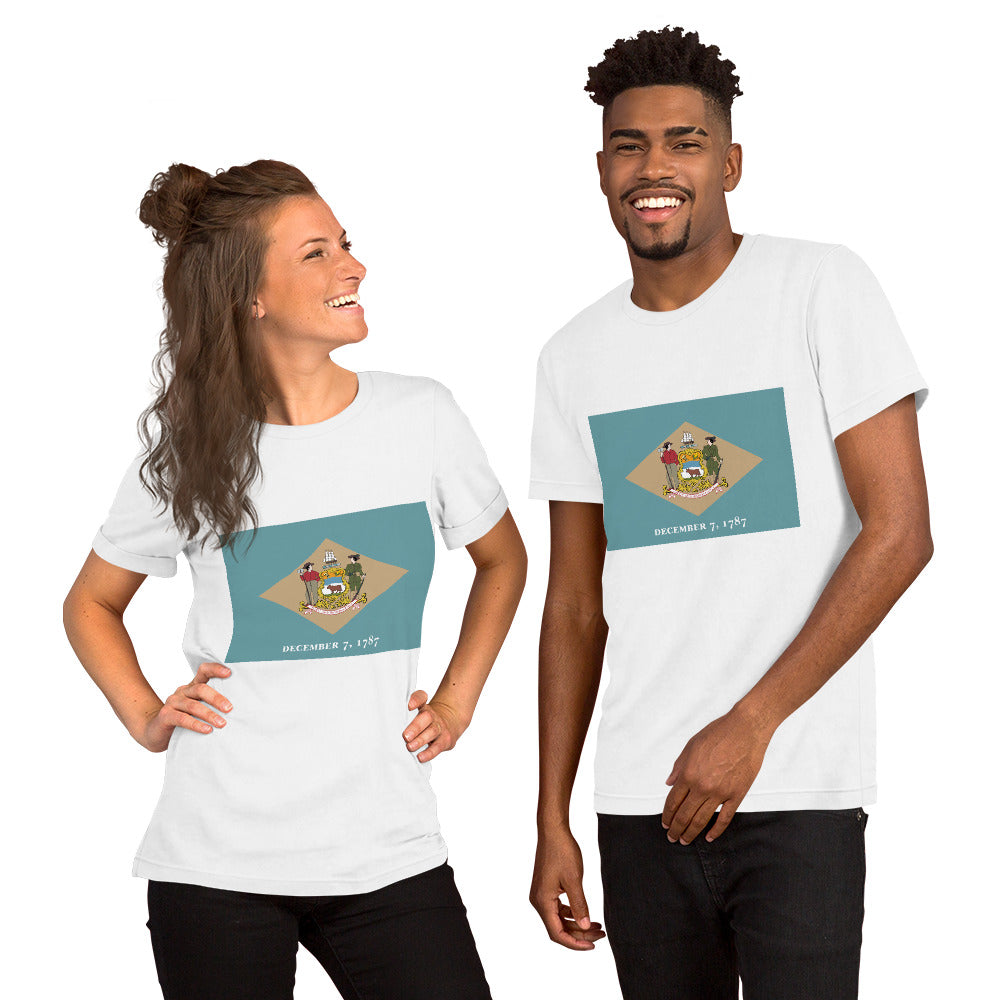 Delaware flag Unisex t-shirt