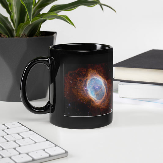 Webb Telescope 2 Black Glossy Mug