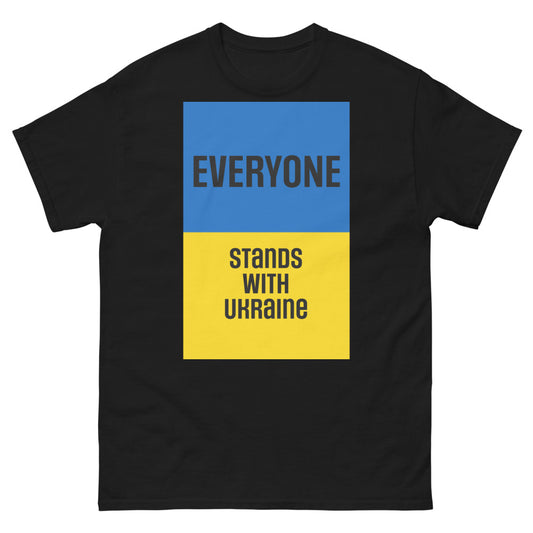 Everyone Stands with Ukraine. Men's heavyweight tee