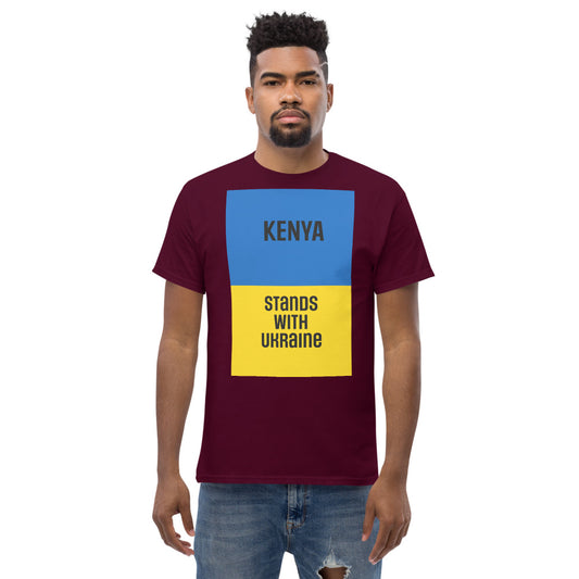 KENYA Stands with Ukraine. Men's heavyweight tee
