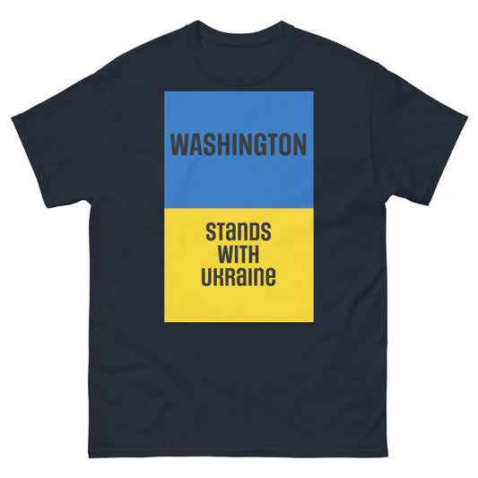 Washington Stands with Ukraine. Men's heavyweight tee