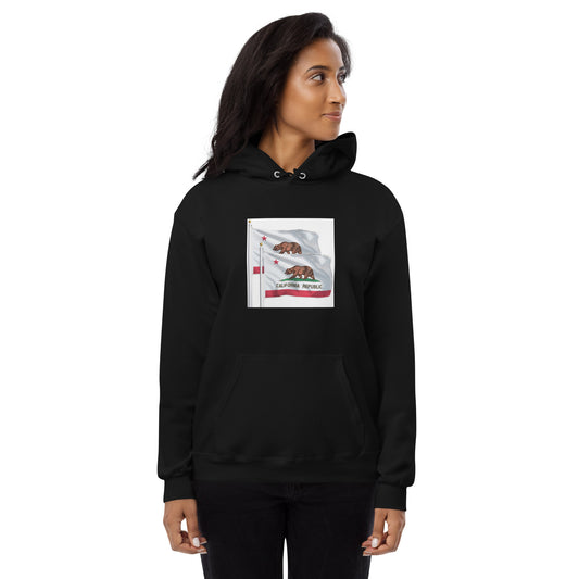Photo Cali Flag Unisex fleece hoodie