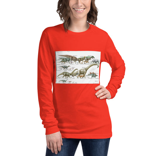 2 Photo Dino Unisex Long Sleeve Tee