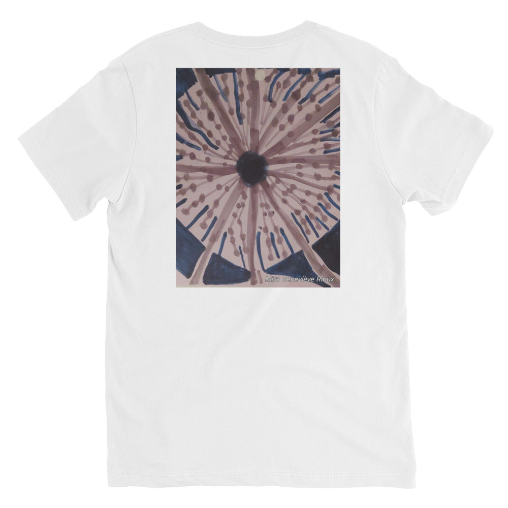 65 Genevieve Unisex Short Sleeve V-Neck T-Shirt