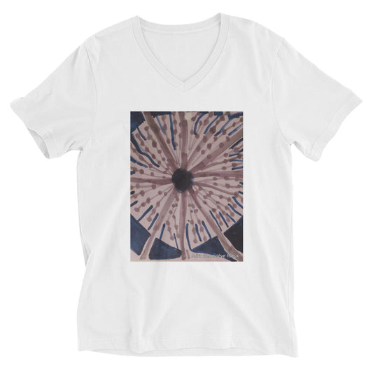 65 Genevieve Unisex Short Sleeve V-Neck T-Shirt