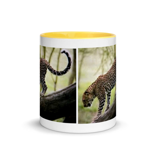 Kenya Leopard Mug with Color Inside