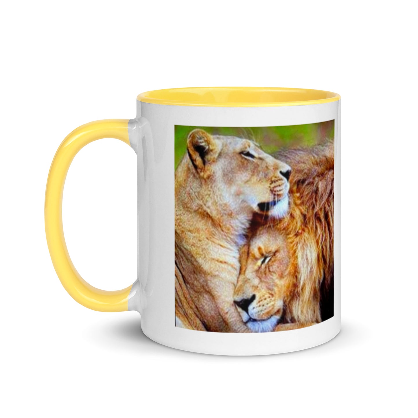 Kenya Lions Mug with Color Inside