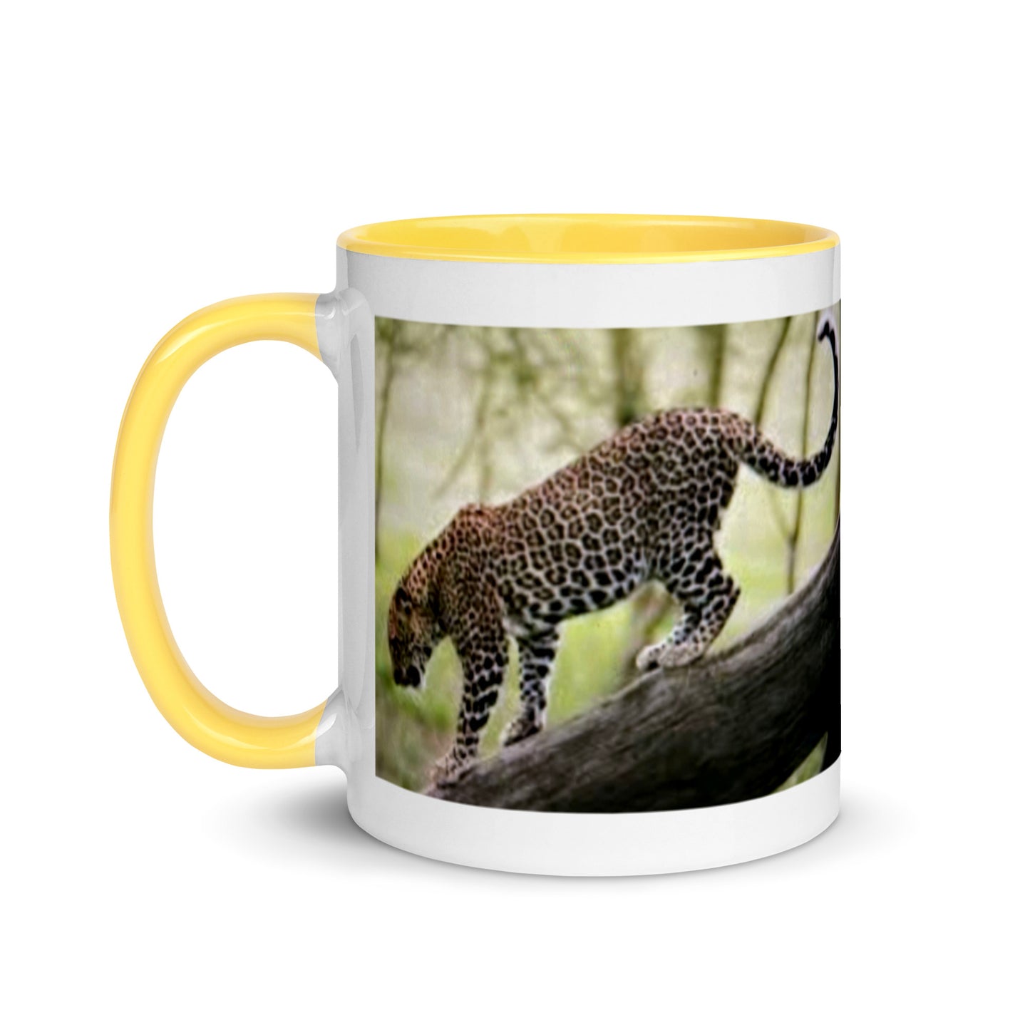 Kenya Leopard Mug with Color Inside
