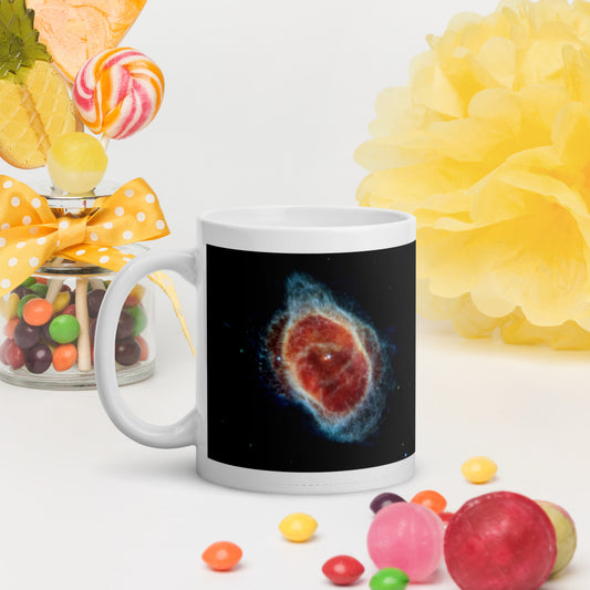 Webb Telescope 3B White glossy mug