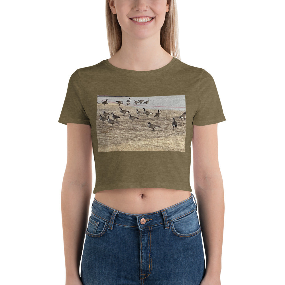 Photo Geese Women’s Crop Tee