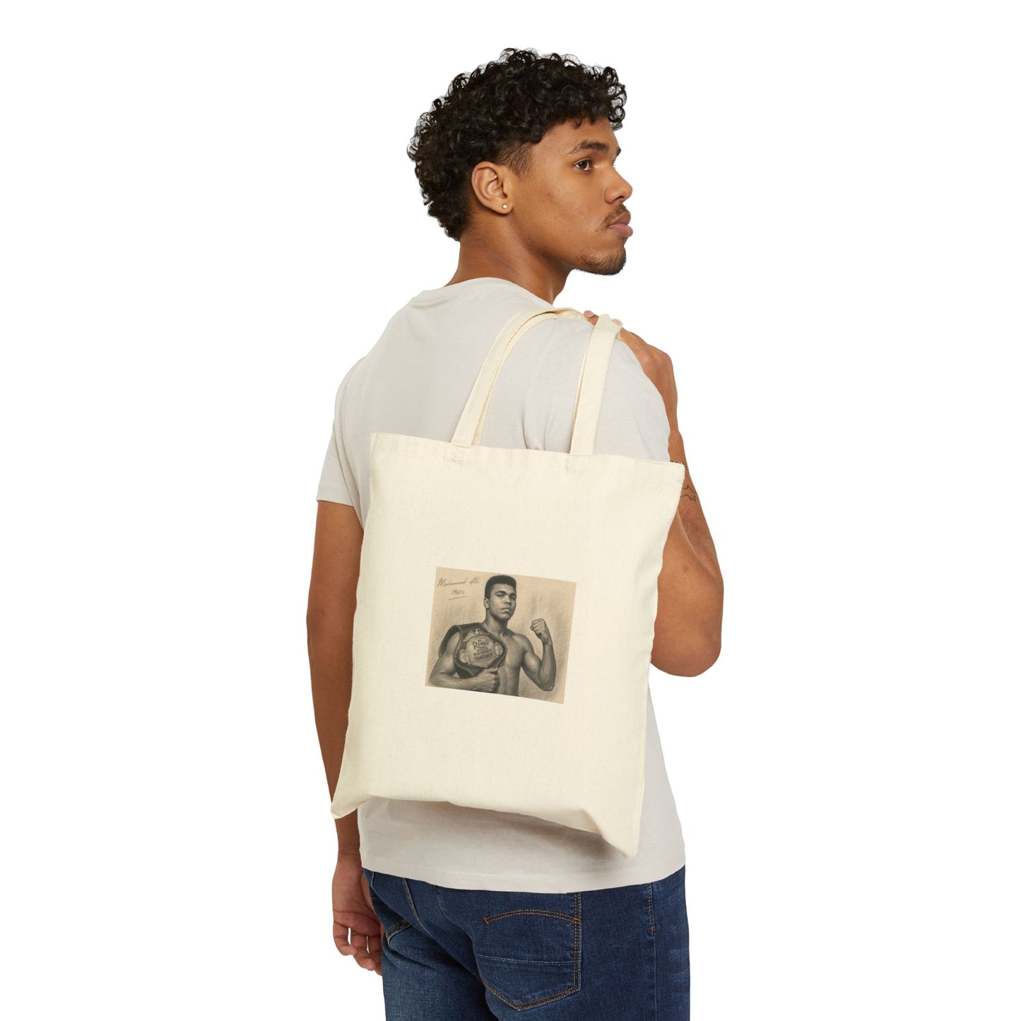 Muhammad Ali Cotton Canvas Tote Bag