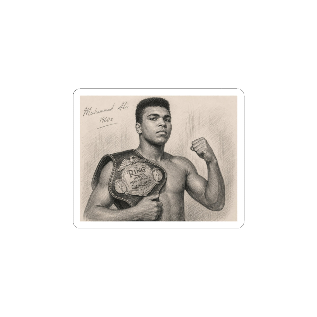 Muhammad Ali Kiss-Cut Stickers