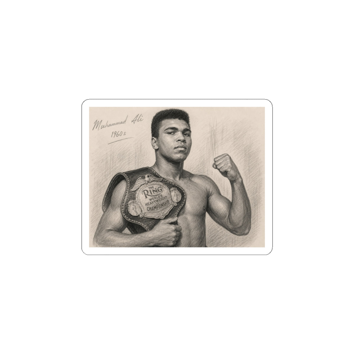 Muhammad Ali Kiss-Cut Stickers