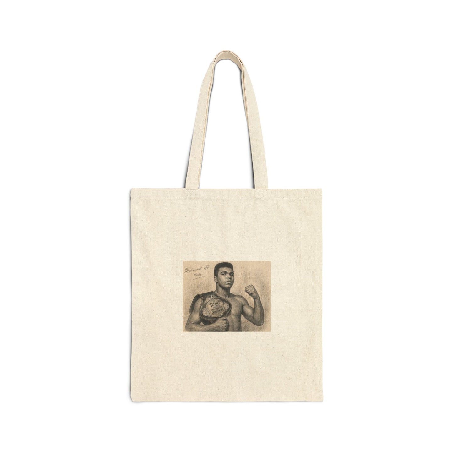 Muhammad Ali Cotton Canvas Tote Bag
